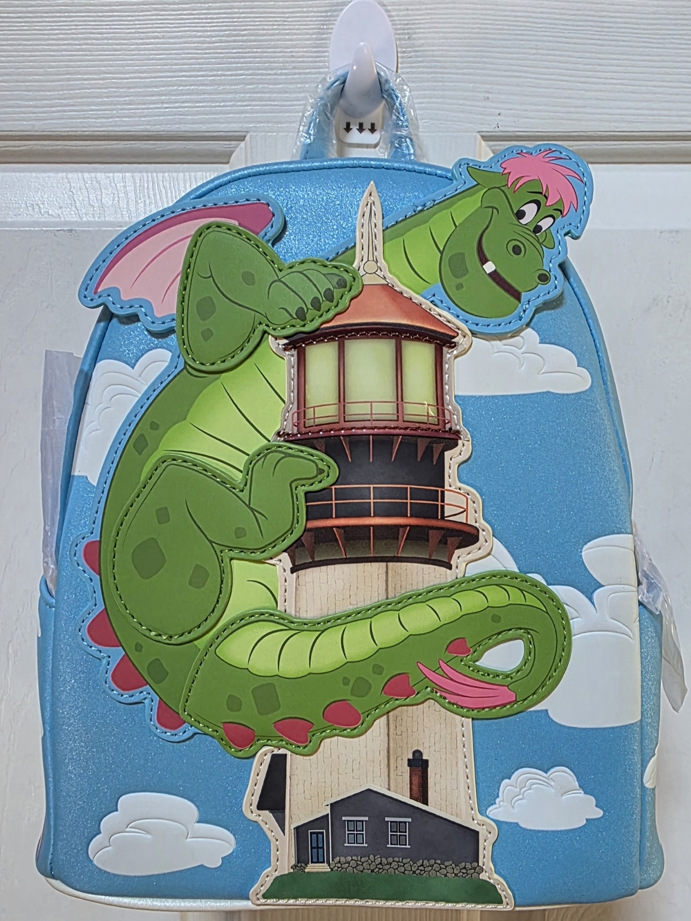 Disney Loungefly Elliot Lightup Lighthouse Backpack NWT - Picture 2 of 5